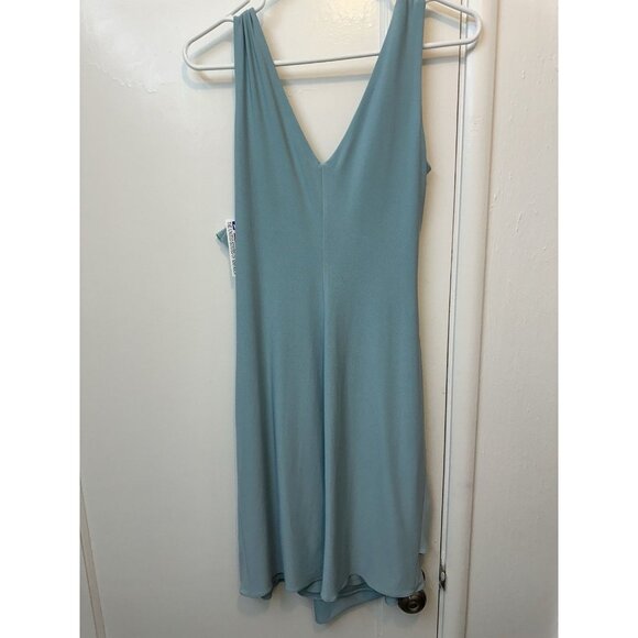 Ursula Of Switzerland Dress Formal Ocean Blue Sz 6 Sleeveless Ruffle USA - Picture 5 of 5